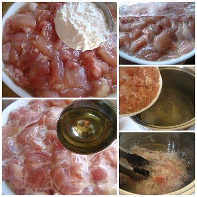 The word velvet is a verb. Velveting chicken in water for Chinese recipes to use less ...