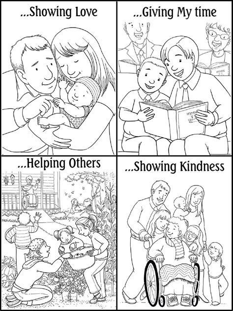 Culture and tradition coloring pages. Lds Coloring Pages Love One Another - Coloring Home