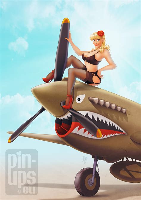 Aviation pin up fly girls : 'Pin-Up' Commission Illustration by Pin-Ups-FanArt on ...