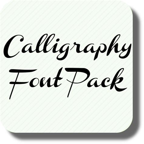 52767 fonts in 25812 families. Calligraphy Font Pack: Amazon.co.uk: Appstore for Android