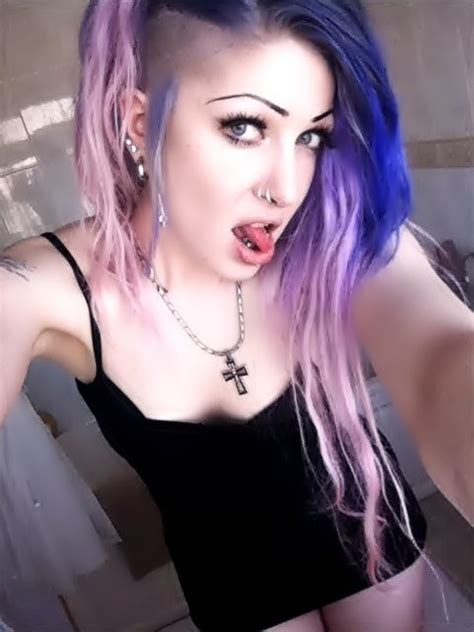 Cyberlox dread goth black gemini hair falls. goth | goth, piercing, purple hair - inspiring …blue eyes ...