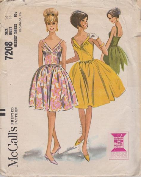 Hollister tiered chiffon dress red pattern s women sundress dress. 7208 Vintage Uncut McCall's Sewing Pattern Misses by ...