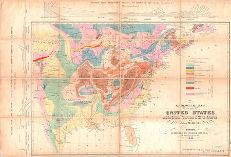 Maybe you would like to learn more about one of these? Geopolitical - Map - America - 1853 Geologic, US and ...