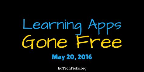The progress of the 21 lessons contained in the app is a bit slow. Learning Apps Gone Free - May 20, 2016