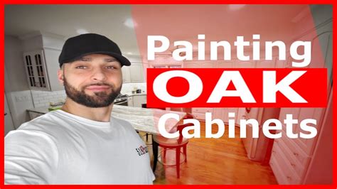 You had to see this one coming…painting your oak cabinets is a great way to update and modernize them. Painting Oak kitchen cabinets How we do it - YouTube