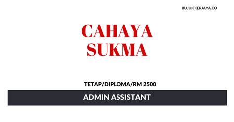 Places johor bahru home improvementcontractor fajar sukma management sdn bhd. Jawatan Kosong Terkini Cahaya Sukma ~ Admin Assistant ...