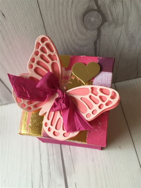 All gift boxes are lined with handmade papers and measure 85mm x. Stamped Sophisticates: Valentine Butterfly Gift Box using ...