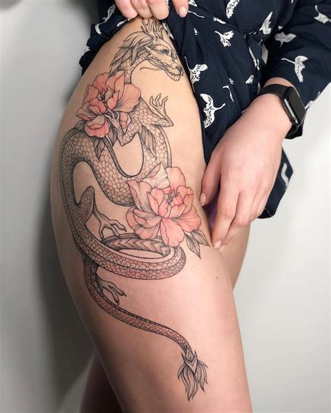 An orange rose tattoo is a symbol of enthusiasm, idealism, and of course love and passion. Thigh tattoos women, Hip tattoo designs, Hip tattoo