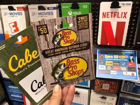 If you use an alternative payment method, you will not earn. Save $10 off $50 Bass Pro, Cabela's or Regal Cinema Gift ...