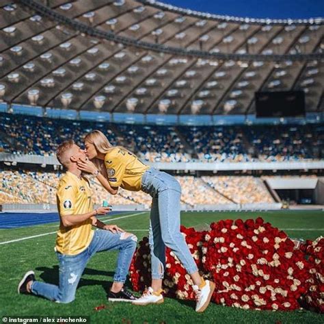 Zinchenko finish or yarmolenko assist?#euro2020. Oleksandr Zinchenko proposes to his girlfriend in Ukraine ...