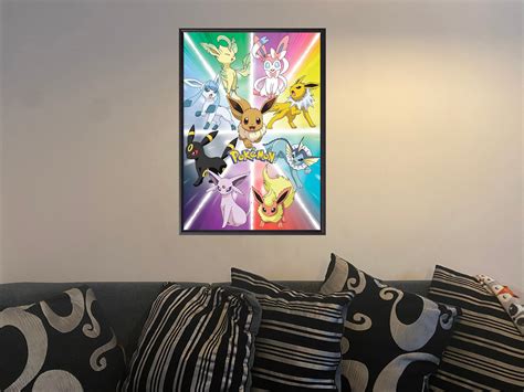 Get random evolution if evolved naturally. Custom Eevee Poster Evolution's Evolved Forms | Etsy