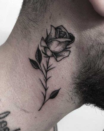 A little bit risky and a little bit discreet, a rose neck tattoo is the ideal placement for women who are edgy but elegant. Minimalist Tattoo Men Neck - Wiki Tattoo