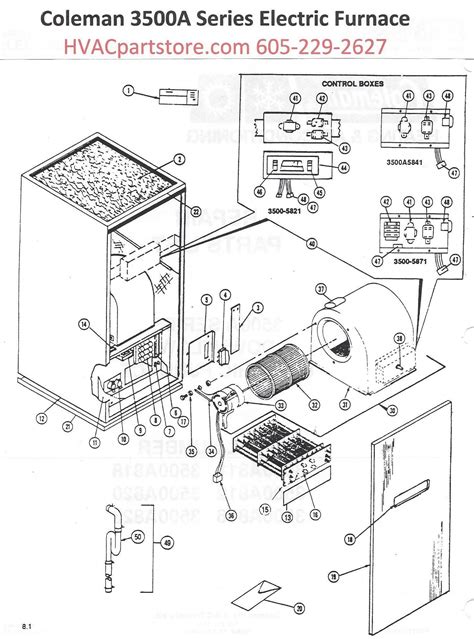 Need wiring diagram ,colman central electric furnace 3500a816. 3500A816 Coleman Electric Furnace Parts - HVACpartstore