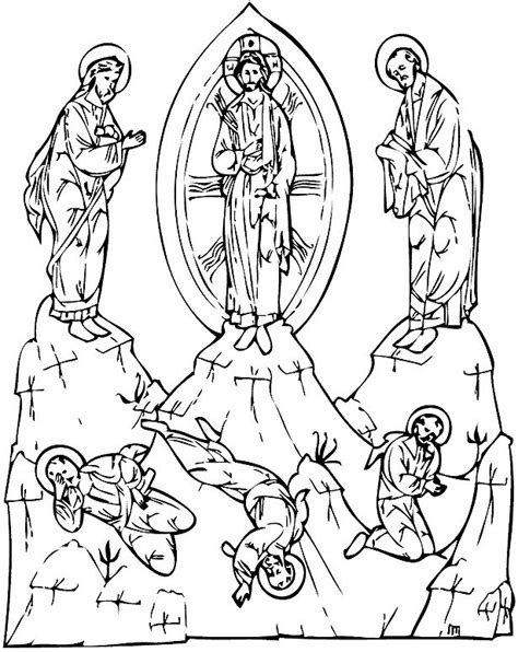 His face shone and his garments. transfiguration of jesus - Clip Art Library