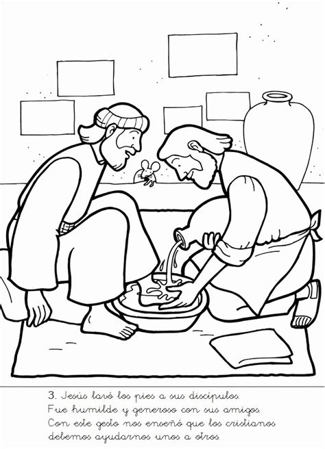 This lesson is great for every children's ministry, kids church, and sunday school! Jesus Washes Feet Coloring Page - Coloring Home