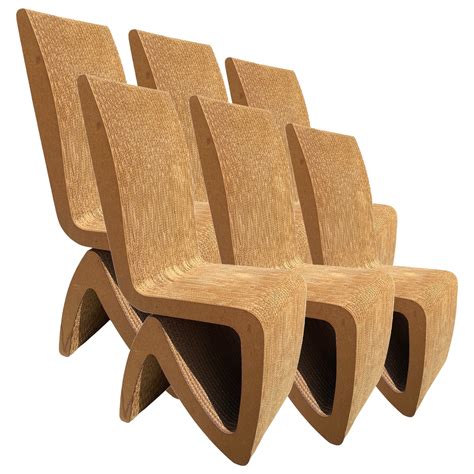 Frank gehry was one of the first designers to produce cardboard furniture, having created the wiggle side chair in 1972. Rare Frank Gehry Easy Edges Set of Nesting Chairs at 1stDibs