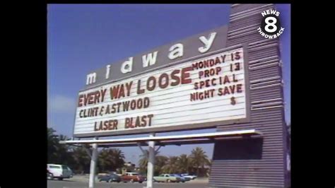 Midway Drive-In movie theater in San Diego 1978 - YouTube