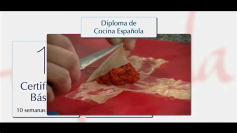 Receta del cordon bleu de pollo: Le Cordon Bleu Madrid, Programa de Cocina Española - YouTube