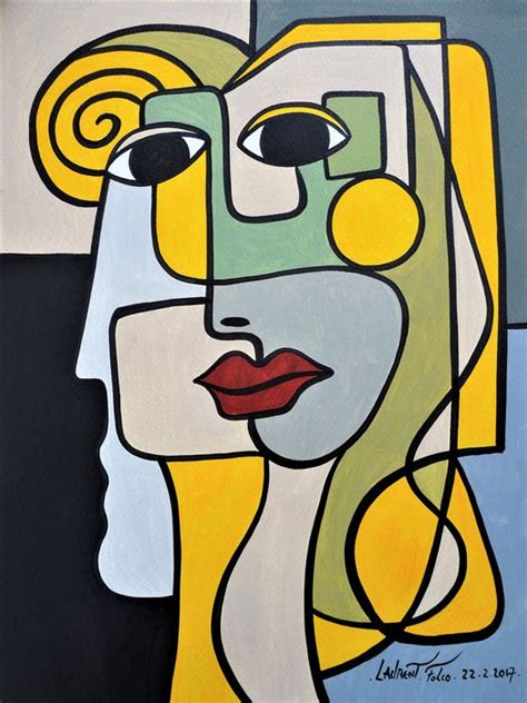 At artranked.com find thousands of paintings categorized into thousands of categories. Laurent Folco - Portrait cubiste - Catawiki