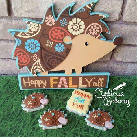 $19.99 quick view sale under the pier canvas wall decor was: Inspired by Hobby Lobby wall art - happy fall yall hedgehog decorated sugar cookies with paisley ...