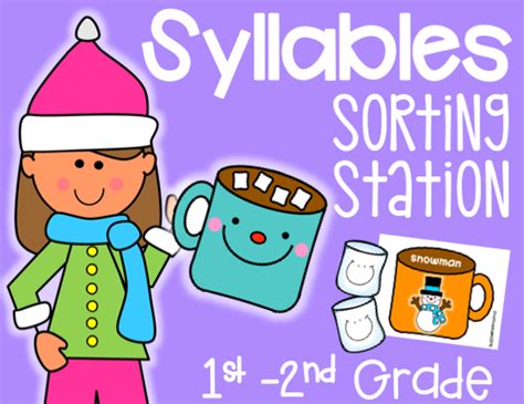 Word syllable worksheets for preschool and kindergarten kids syllable worksheets breaking words into syllables kindergarten syllable worksheets are you familiar with a language s words syllables and. Syllables Sorting Station for 1st-2nd Grade: Multisyllabic ...