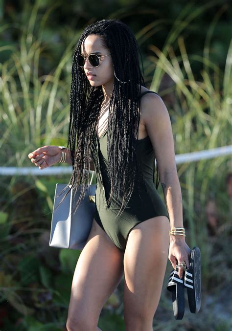 We determined that these pictures can also depict a actress, american, anya. Zoe Kravitz in Black Swimsuit -32 - GotCeleb