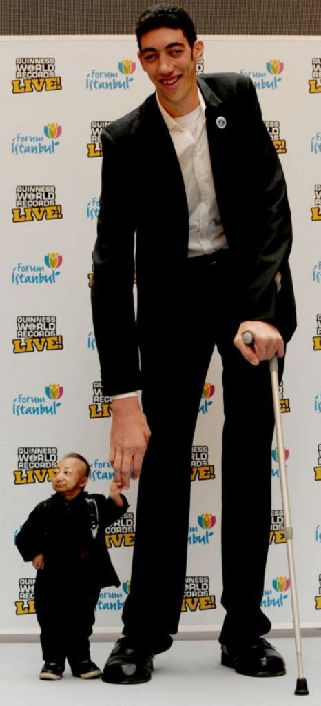 The shortest men are from indonesia, standing at 5ft 2in (1.58m). New world's tallest man meets current world's shortest man ...