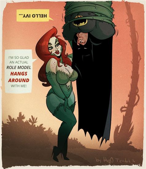 Unlike most of batman's rogues, she had little interest in money or power unless she needed them, instead being obsessed with preserving plant life and taking revenge on those who she believed had harmed it. Poison Ivy and Batman - Cartoon PinUp by HugoTendaz on ...