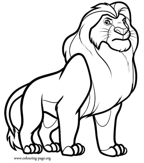 Mufasa is the king of the pride's land and the father of simba. Pin on color pages