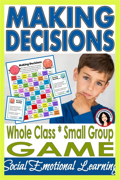 This game is a fun interactive game designed to target skills such as, forming an opinion, decision making, answering wh questions, and providing support for a topic. Making Decisions Activity 4 in a Row Game Social Emotional ...