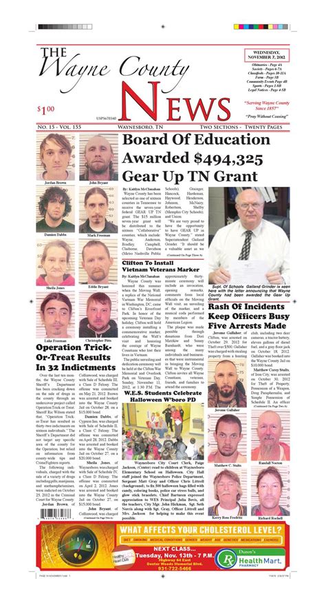 Wayne County News 11-07-12 by Chester County Independent - issuu