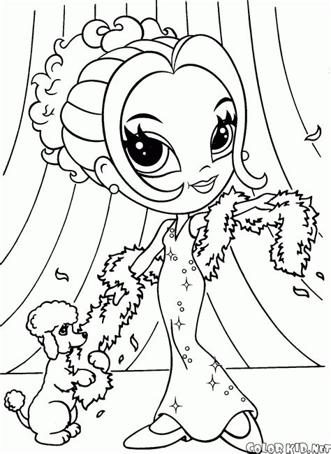 Check spelling or type a new query. Coloring page - Lisa Frank Glamour Girl