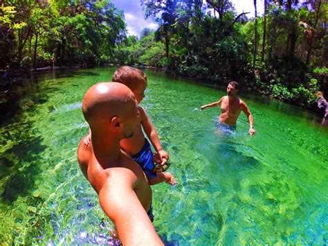 Blue springs state park has several hiking options. Taylor Family swimming at Blue Spring State Park Daytona ...