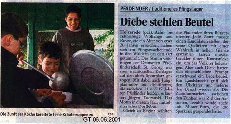 In jedem fall gilt es, ruhe. Geschichte der DPSG Göttingen - 2001