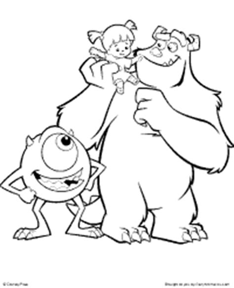 Monsters, inc coloring book sulley and mike wazowski. monsters inc coloring pages