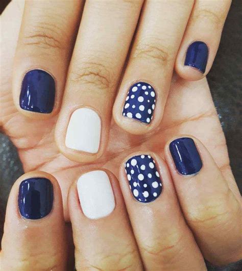 Uñas decoradas en color azul marino. Diseños De Uñas Color Azul Marino : Diseños de uñas ...