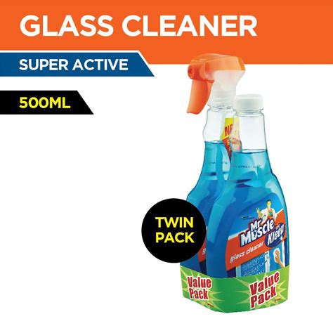 Clean by your side and your newfound ability to remove permanent marker, you can creatively impress your friends event after event. Mr Muscle Glass Cleaner Super Active (500ml) [Value Pack ...