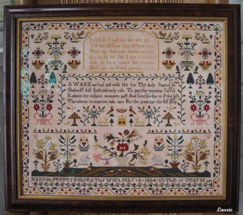 With over 200 designs, you'll find something here that is perfect for your next cross stitch project. Hannah Pepper - Historic Needlework Guild | Cross stitch ...