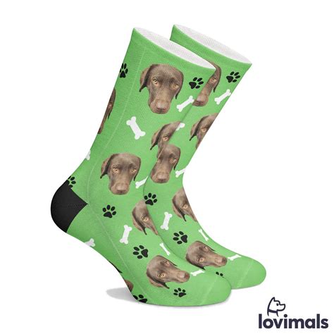 Fashion icons who love their pets won't miss these customized socks! Customizable Pet Socks | Dog socks, Socks, Dog gifts