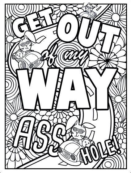 Try the lotus, the most. Free Swear Word Coloring Pages for Adults Only - Printable!