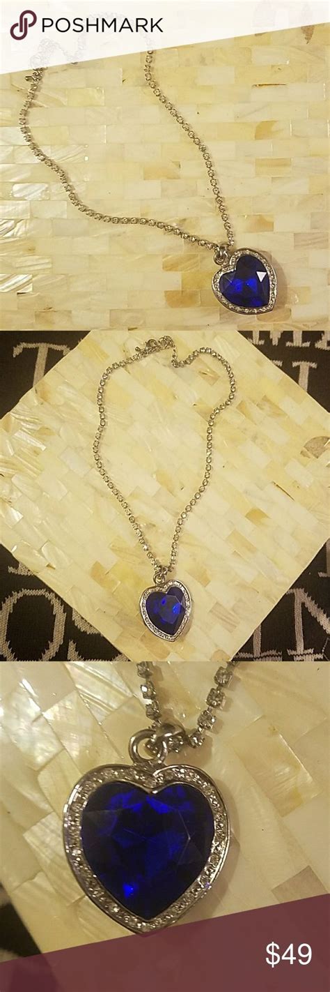 The diamond is said to be larger than the hope. Heart of the ocean gem necklace titanic replica Preowned ...