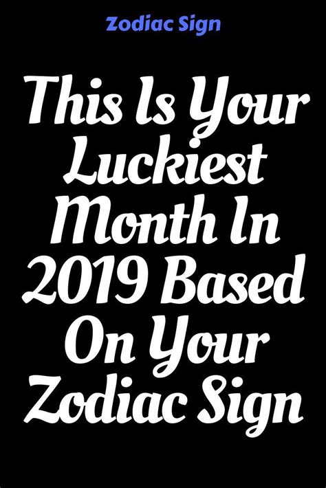 Lucky and unlucky dates of each month for zodiac signs. Lucky Month for Zodiac Signs.. | Zodiac signs months ...