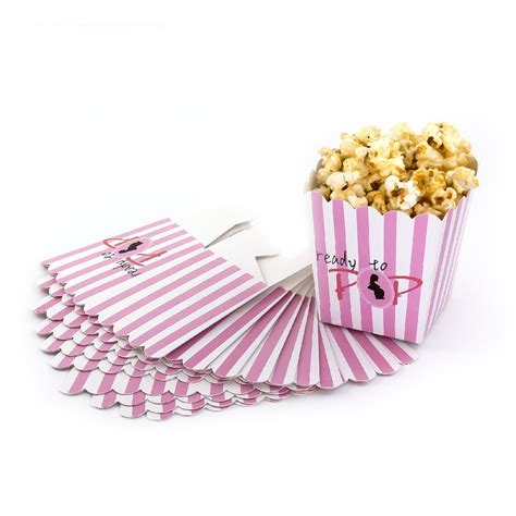 With yellow and baby blue m&m's, this fun baby shower white chocolate popcorn is just perfect for a little boy baby shower. 8 Popcorn Schachtel Tüte Box Schwangerschaft Baby Shower ...