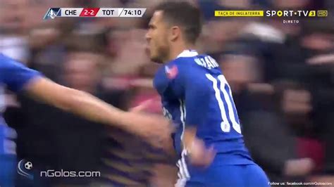 He was too afraid of hazard, who didn't even start the match. Hazard GOal 75' 3-2 Chelsea vs Tottenham Hotspur HD - YouTube