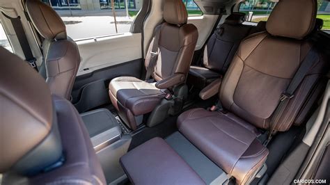 For 2021, toyota brings significant advances in fuel economy to the minivan segment. 2021 Toyota Sienna Platinum Hybrid - Interior, Seats | HD ...