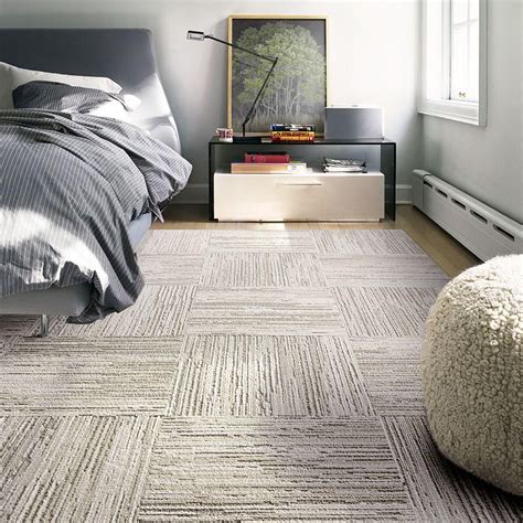 FLOR Fully Barked Tundra 19.7 in. x 19.7 in. Carpet Tile ...