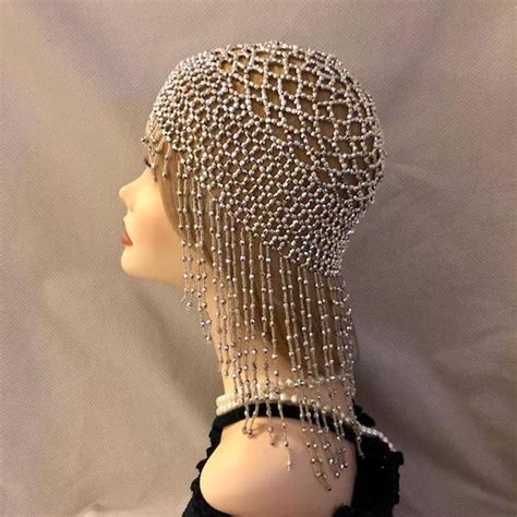 Skullcap or skull cap may refer to: 1920s style FULLY Beaded Silver Fringe FLAPPER Head cap ...