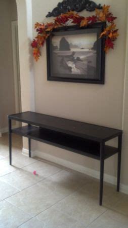 While coffee tables are placed in front of the sofa, modern sofa tables are placed behind the sofa. Thou Shall Craigslist: Monday, November 12, 2012