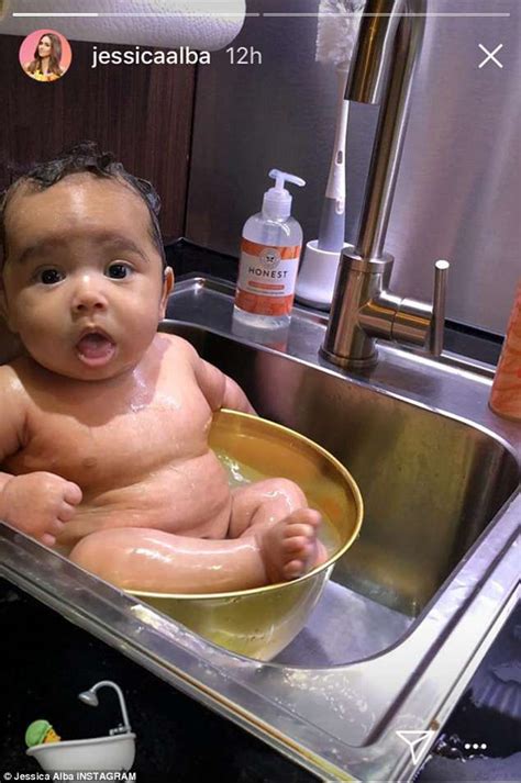 Baby bath — understand the basics, from testing bathing your baby too much can dry out his or her skin. Jessica Alba post pic of three-month-old son taking a bath ...