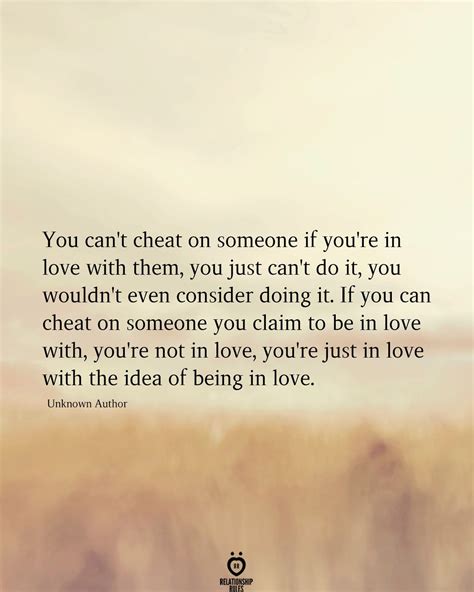 You Can't Cheat On Someone If You're In Love With Them, You Just Can't ...